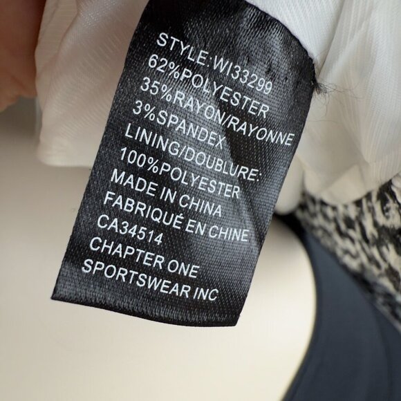 AUTRES FILLES ANTHRO Academia Houndstooth White Black One Button Soft Blazer S - Picture 8 of 8